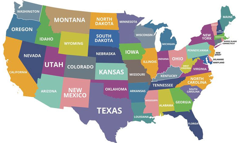 U.S.A. Map